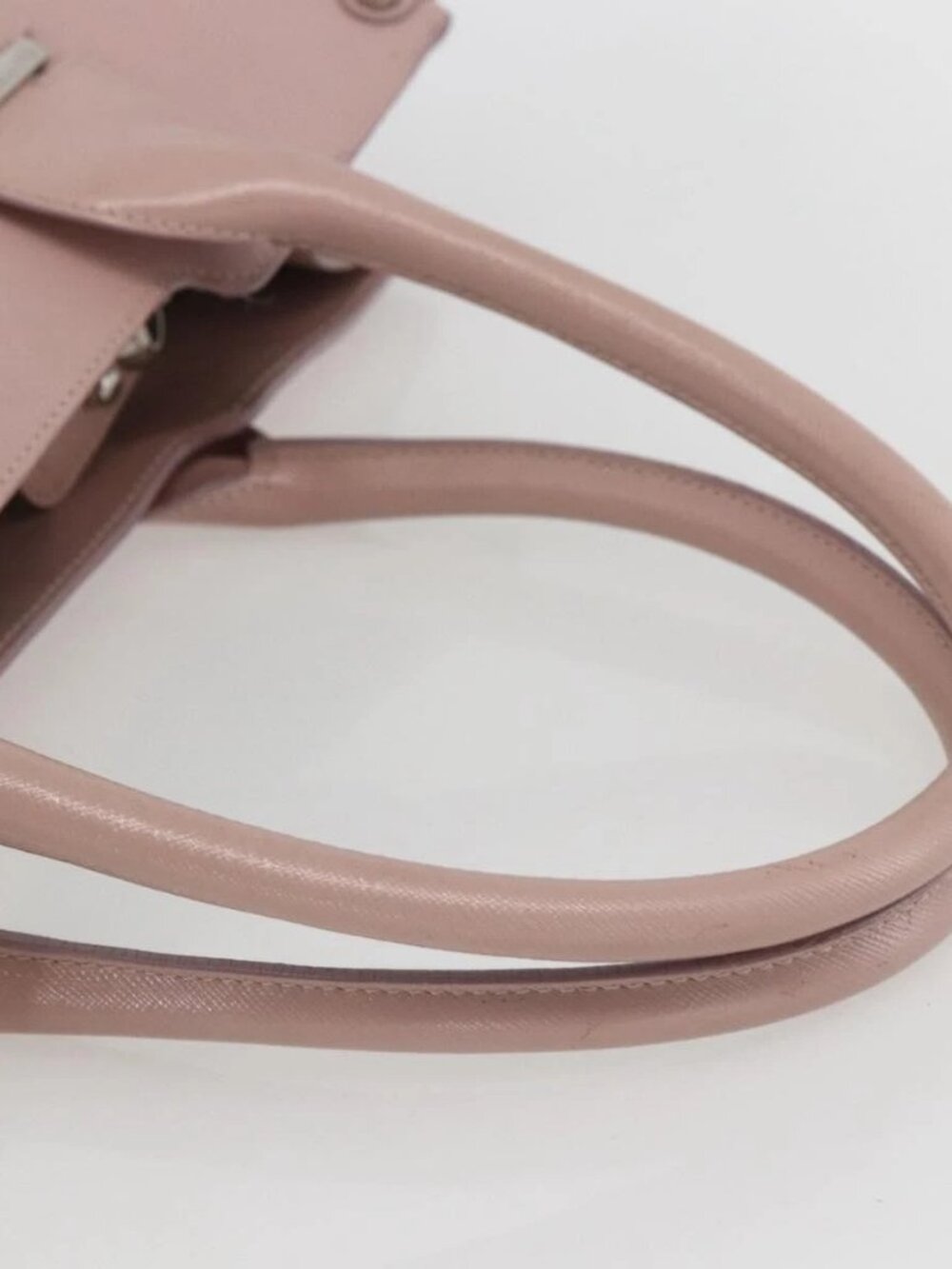 Salvatore Ferragamo Gancini Hand Bag Leather Pink Silver Auth 159143 - Picture 7 of 16